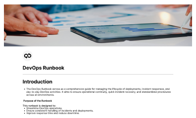 DevOps Runbook Template For Streamlined Incident Response